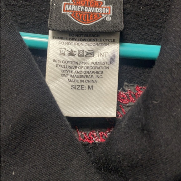 Harley Davidson cowl neck sweater. Black in color. - Picture 2 of 3